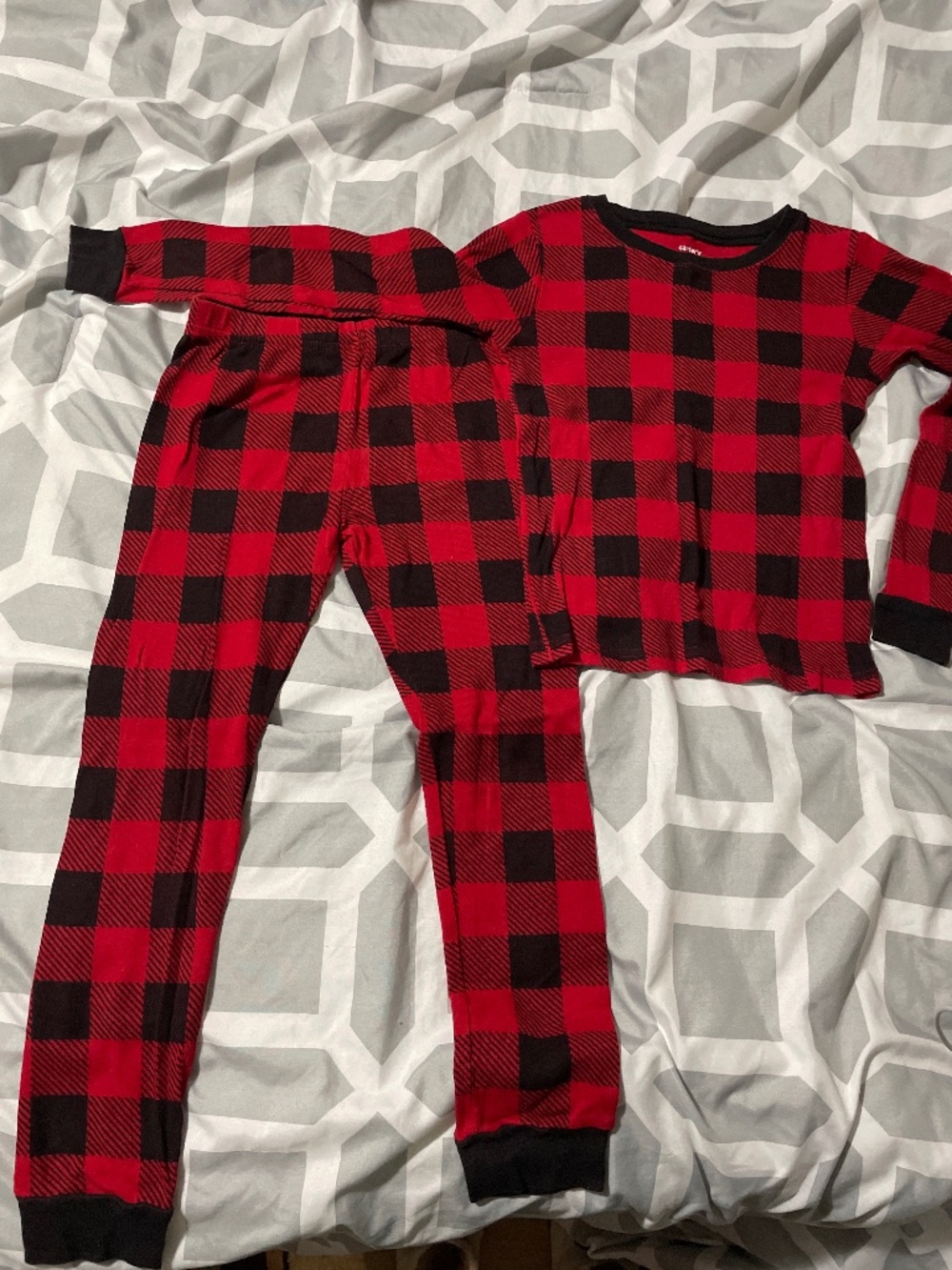 plaid pajamas